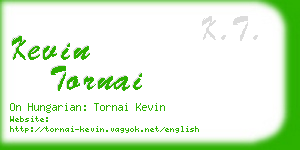 kevin tornai business card